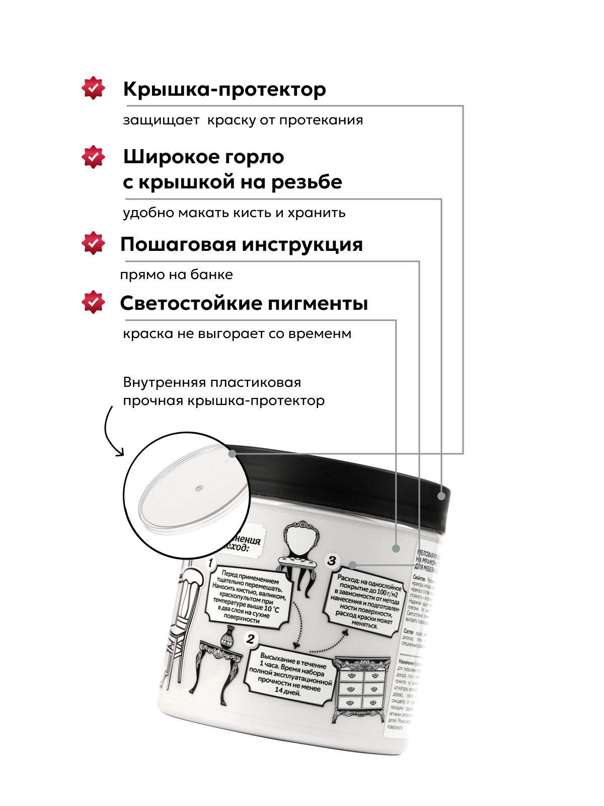 Краска для мебели, декора деревянных поверхностей глубокоматовая, причина осмелеть